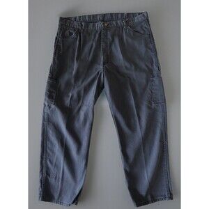 Bulwark FR Flame Resistant Pants Mens 42x28 Navy Blue Work Utility